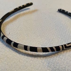 J Crew zebra striped headband